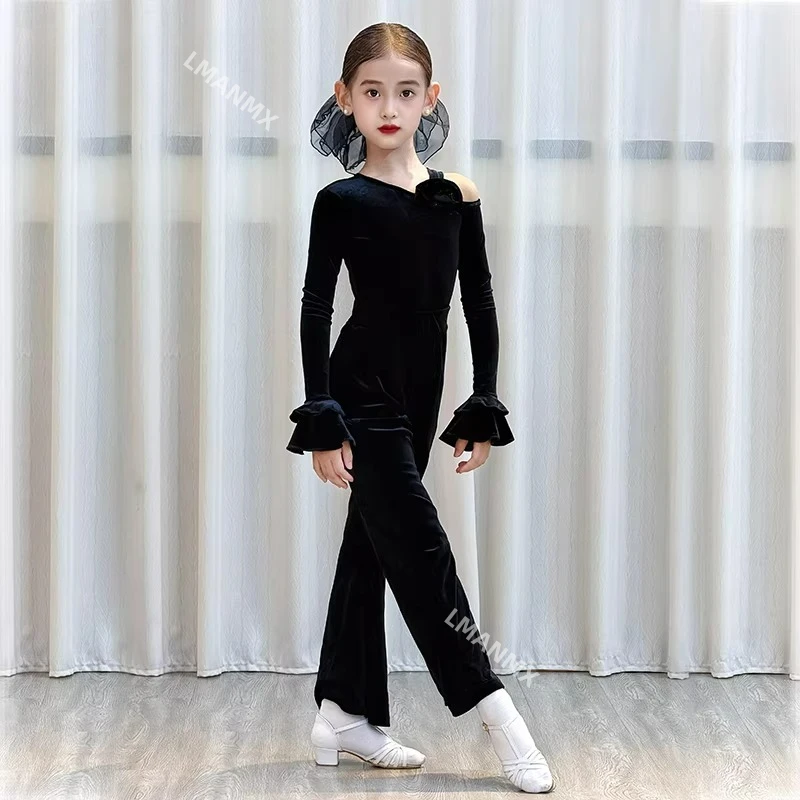 Latin dance costume for girls, 2026 autumn and winter new style, children's high-end fashion training suit, pants set
Latin dance costume for girls, 2026 autumn and winter new style, children's high-end fashion training suit, pants set