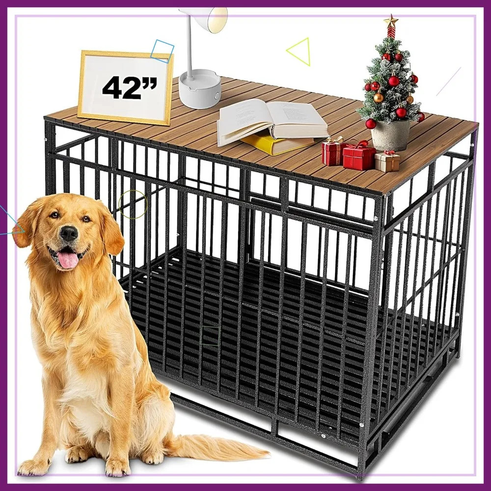 Dog Crate Topper with Magnets for 42" Crate - Aluminum Foldable Storage Table, Walnut
Dog Crate Topper with Magnets for 42" Crate - Aluminum Foldable Storage Table, Walnut