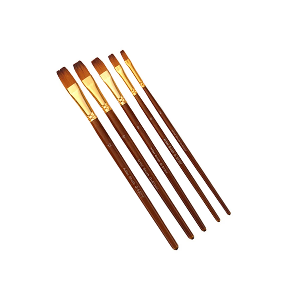 5pcs Nylon Paint Brushes Oil Painting Brush Set Flax Handle For Acrylic Gouache Face Painting Wood Handle Drawing Tools Kids
5pcs Nylon Paint Brushes Oil Painting Brush Set Flax Handle For Acrylic Gouache Face Painting Wood Handle Drawing Tools Kids