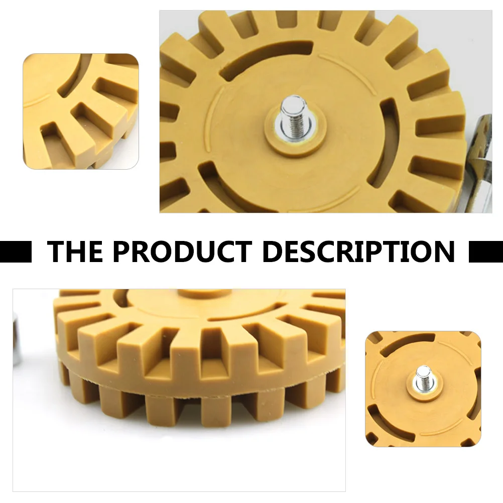 Rubber Removal Wheel 2 Sets Golden Degumming Car Polishing Decal Remover Pneumatic Eraser Durable Protect Vehicle Furniture
Rubber Removal Wheel 2 Sets Golden Degumming Car Polishing Decal Remover Pneumatic Eraser Durable Protect Vehicle Furniture