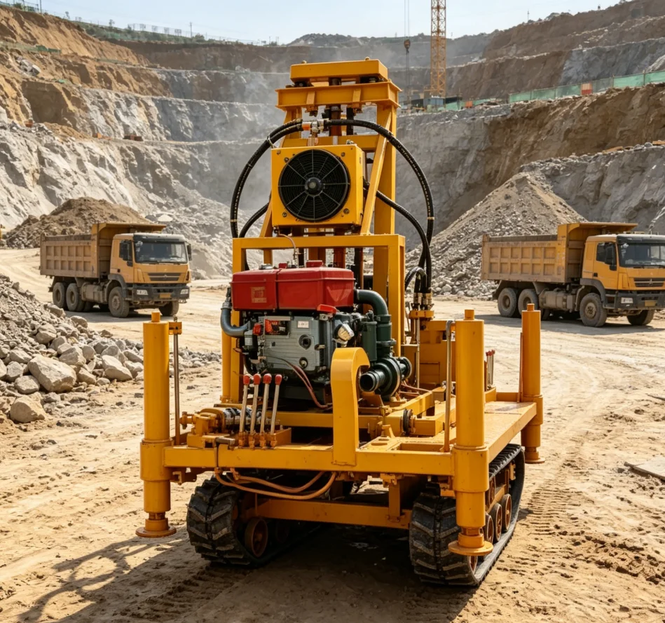 Water Well Rig Machine 150m Hydraulic Small Drilling Rig for Water Borehole Mobile Wheel Type Factory Direct Sale
Water Well Rig Machine 150m Hydraulic Small Drilling Rig for Water Borehole Mobile Wheel Type Factory Direct Sale