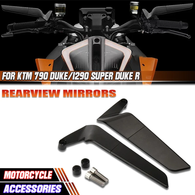 New Motorcycle Accessories Adjustable Fixed Wing Rearview Mirror Kit For Ktm 790 Duke 2018-2020 2019 1290 Super Duke R 2022-2023
New Motorcycle Accessories Adjustable Fixed Wing Rearview Mirror Kit For Ktm 790 Duke 2018-2020 2019 1290 Super Duke R 2022-2023