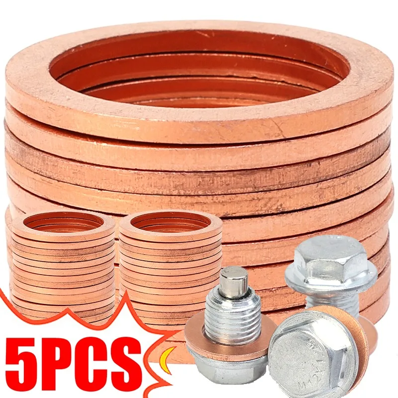 Replacement Copper Gasket 90430-24003 Seal Washer for Toyota Lexus Differential Gearbox Oil Drain Fill Plug Transmission Part
Replacement Copper Gasket 90430-24003 Seal Washer for Toyota Lexus Differential Gearbox Oil Drain Fill Plug Transmission Part