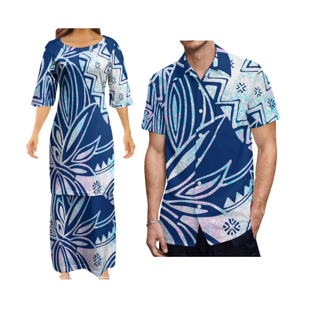 High-Quality Soft Fabric Couple Clothing New Women'S Suit Skirt In Puletasi Style Customized Patterned Print Men'S Shirt
High-Quality Soft Fabric Couple Clothing New Women'S Suit Skirt In Puletasi Style Customized Patterned Print Men'S Shirt