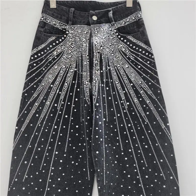 Streetwear Rhinestone Jeans for Men Vintage Y2K Jeans American Style Punk Baggy Pants Hip Pop Denim Pants Fashion Men Clothing
Streetwear Rhinestone Jeans for Men Vintage Y2K Jeans American Style Punk Baggy Pants Hip Pop Denim Pants Fashion Men Clothing