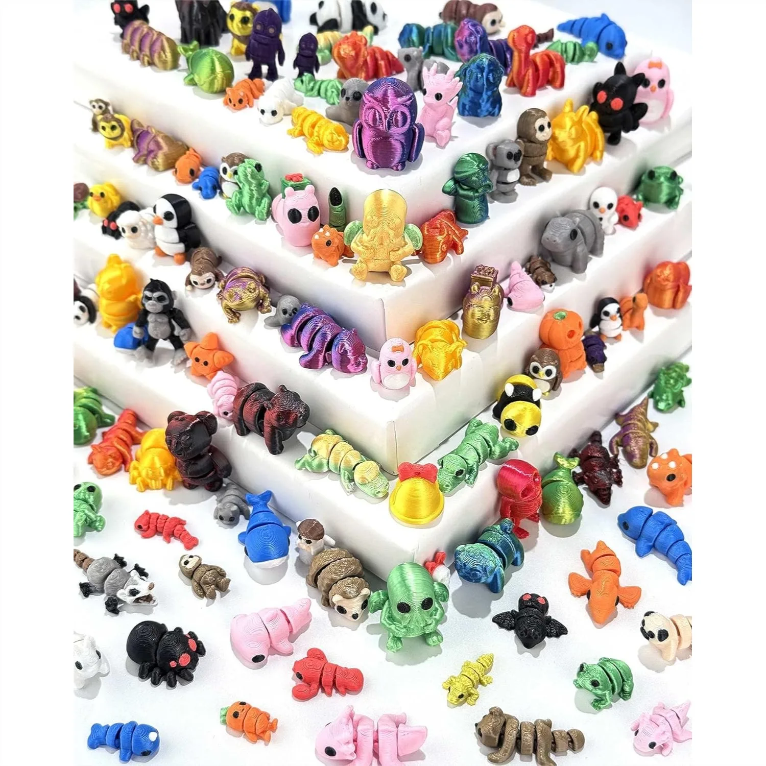 120 Pcs Mini 3D Printed Animal Set, Articulated Flexible Cute Toys for Christmas Birthday Gifts
120 Pcs Mini 3D Printed Animal Set, Articulated Flexible Cute Toys for Christmas Birthday Gifts