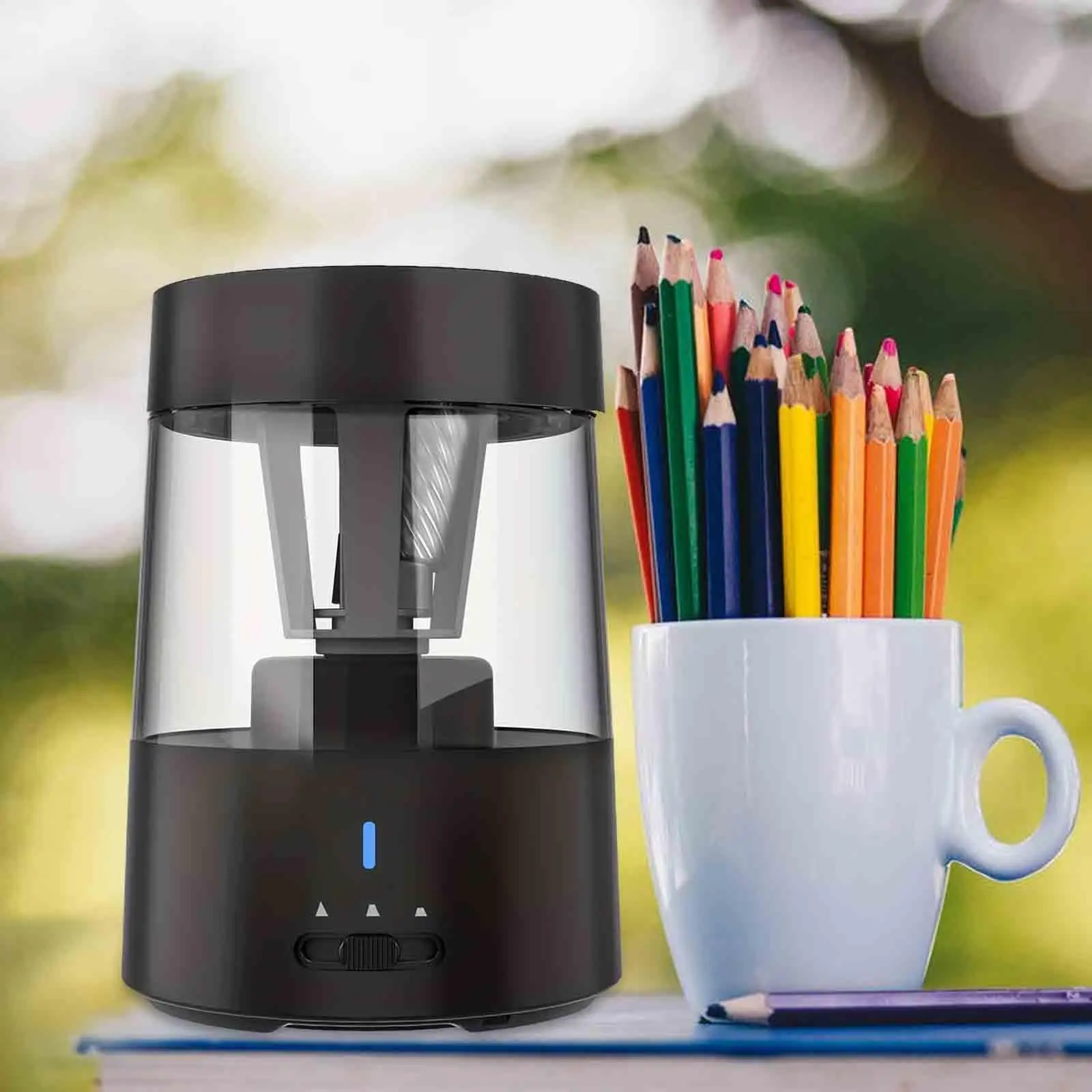 Electric Pencil Sharpener Practical Auto Stop Pencil Sharpener for Colored Pencils for School Office Teachers Children Classroom
Electric Pencil Sharpener Practical Auto Stop Pencil Sharpener for Colored Pencils for School Office Teachers Children Classroom