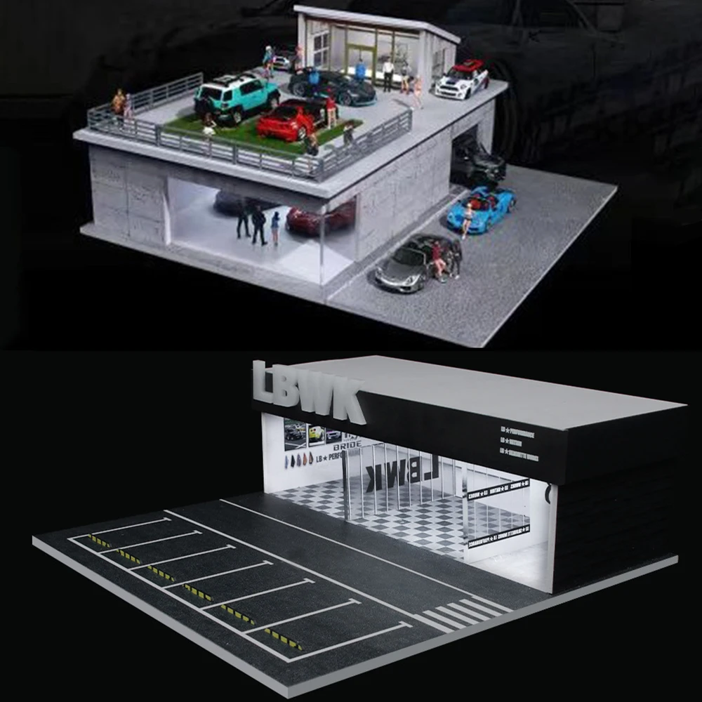 Набор моделей-диорам гаражей для автомобилей 1:64 More Art с подсветкой, миниатюрная сцена парковки, модель автомобиля, коробка-диорама
Набор моделей-диорам гаражей для автомобилей 1:64 More Art с подсветкой, миниатюрная сцена парковки, модель автомобиля, коробка-диорама
