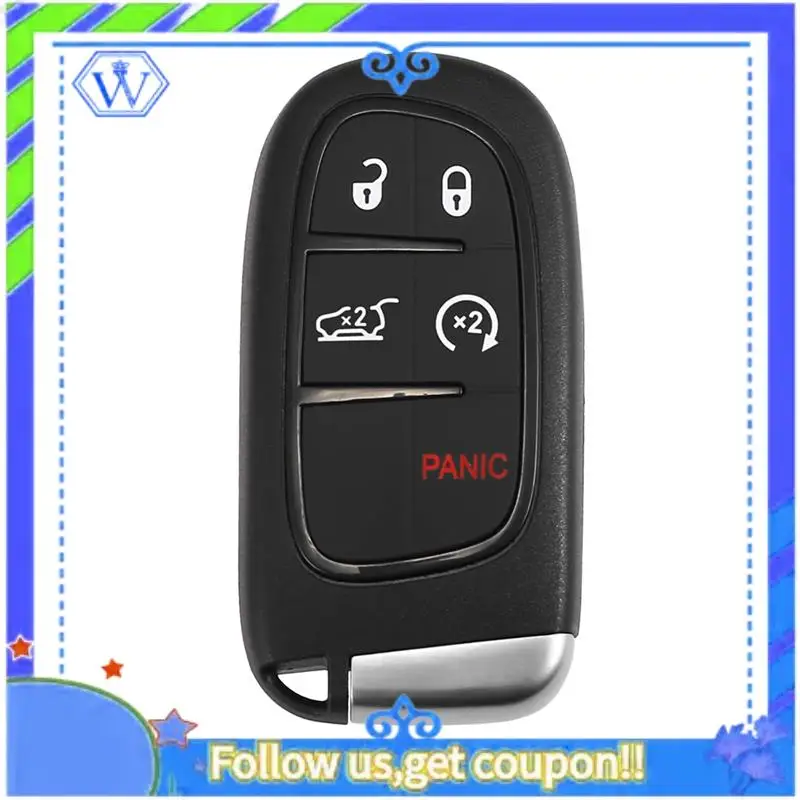 M46K-Car Key Fob Keyless Entry Remote GQ4-54T 433Mhz ID4A Chip For Jeep Cherokee 2014-2020 5 Buttons 68141580AA 68141580AB
M46K-Car Key Fob Keyless Entry Remote GQ4-54T 433Mhz ID4A Chip For Jeep Cherokee 2014-2020 5 Buttons 68141580AA 68141580AB