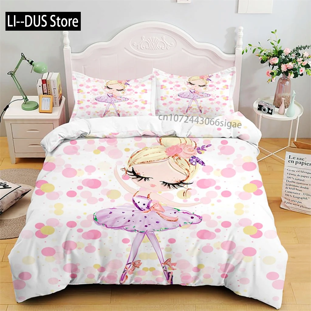 Dancing Girl Cartoon Ballet Duvet Cover Bedding Set Princess Style Nordic Print Duvet Cover For Girl Birthday Gifts Room Decor
Dancing Girl Cartoon Ballet Duvet Cover Bedding Set Princess Style Nordic Print Duvet Cover For Girl Birthday Gifts Room Decor