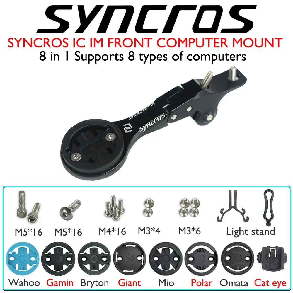 For Syncros Fraser or Creston iC cockpits Computer Mount Gopro/Garmin/Bryton/Wahoo Aluminum Alloy Stopwatch Stand
For Syncros Fraser or Creston iC cockpits Computer Mount Gopro/Garmin/Bryton/Wahoo Aluminum Alloy Stopwatch Stand