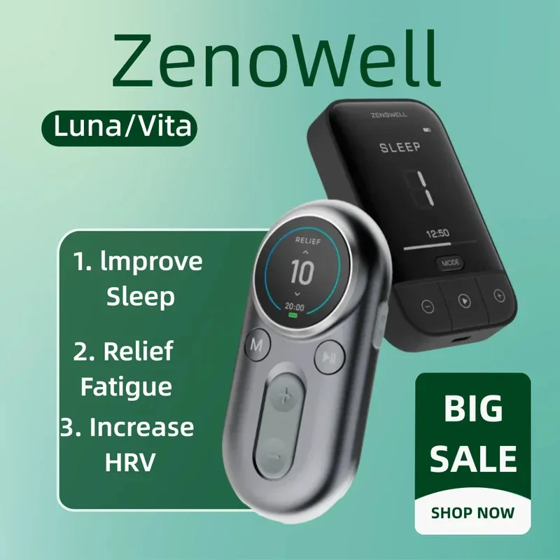 ZenoWell Luna/Vita: Стимуляция вагусного нерва для улучшения сна без лекарств, снятия тревоги и активации парасимпатического отдела для глубокого расслабления
ZenoWell Luna/Vita: Стимуляция вагусного нерва для улучшения сна без лекарств, снятия тревоги и активации парасимпатического отдела для глубокого расслабления