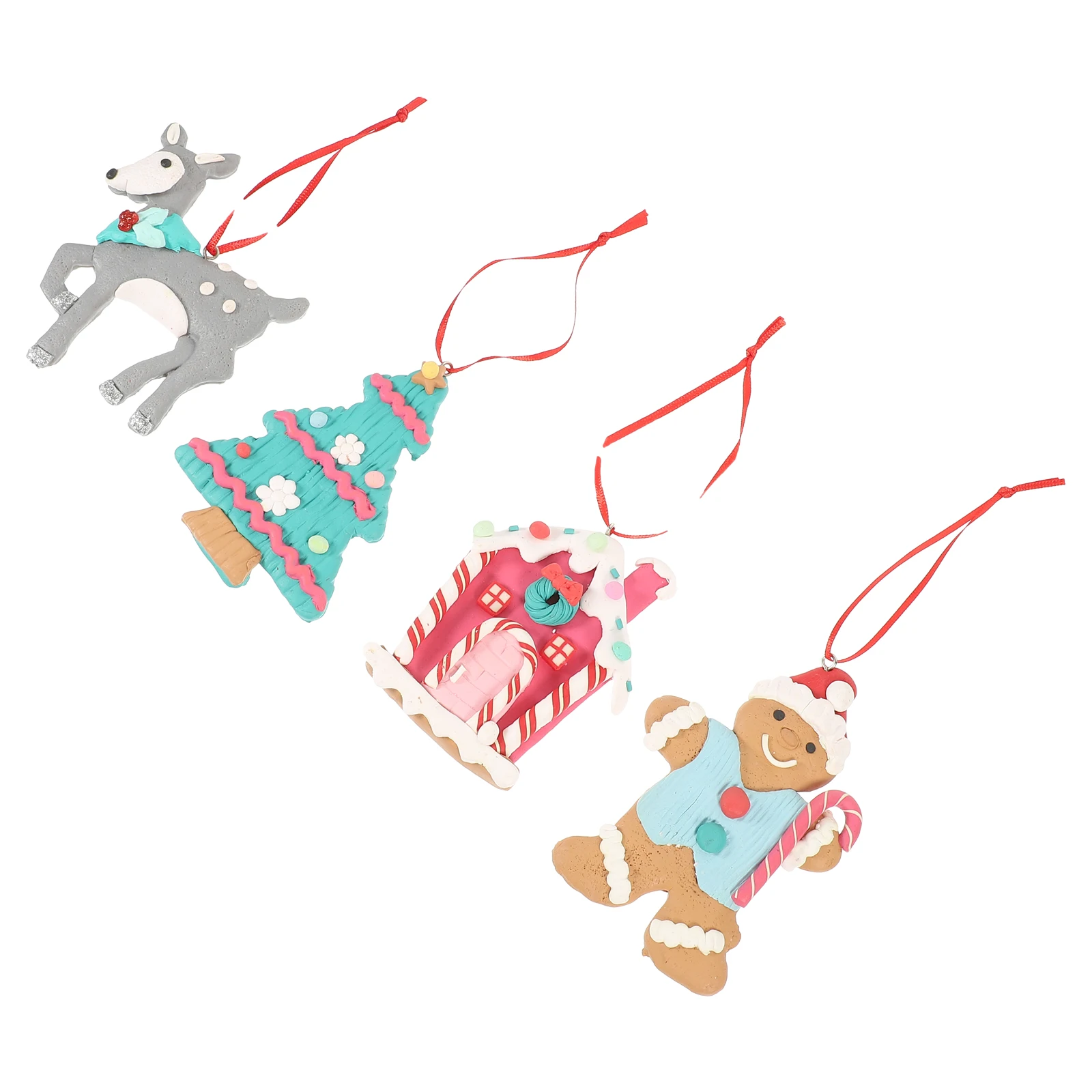 4pcs Christmas Tree Decorations Mini PVC Elk House Gingerbread Tree naments Festive Hanging Xmas Supplies Party Props
4pcs Christmas Tree Decorations Mini PVC Elk House Gingerbread Tree naments Festive Hanging Xmas Supplies Party Props