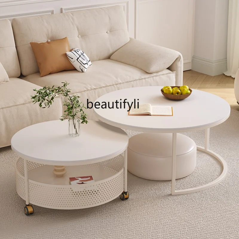 zq Living Room Home Small Apartment Light Luxury Modern Cream Style Tea Table Portable Storage with Wheels living room furniture
zq Living Room Home Small Apartment Light Luxury Modern Cream Style Tea Table Portable Storage with Wheels living room furniture