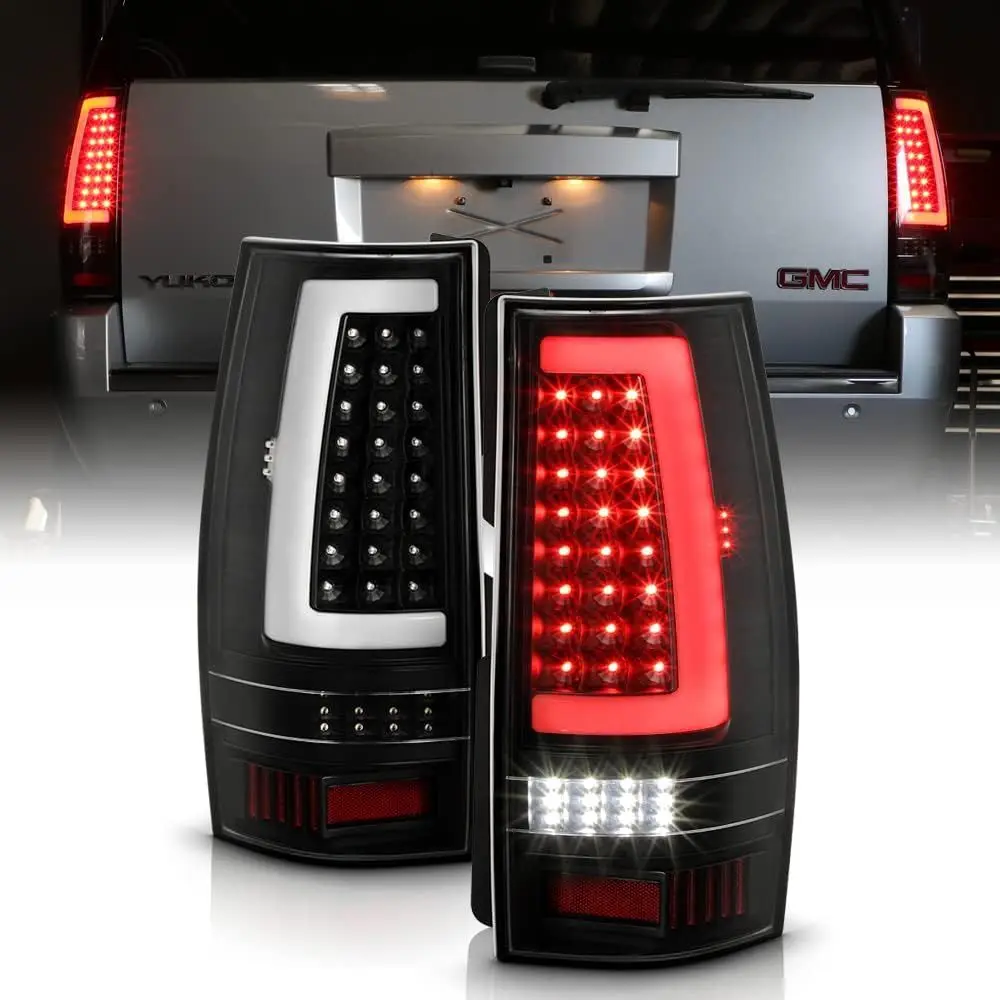 - For 2007-2014 Chevy Suburban Tahoe GMC Yukon Black Full LED w/Light Tube Tail Lights Brake Lamps Left+Right
- For 2007-2014 Chevy Suburban Tahoe GMC Yukon Black Full LED w/Light Tube Tail Lights Brake Lamps Left+Right