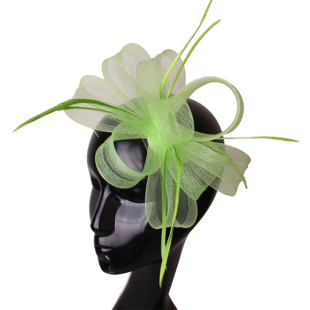 Feathers Ribbon Fascinator Hats Vintage Mesh Tea Party Derby Hat Bridal Kentucky Headband Women
Feathers Ribbon Fascinator Hats Vintage Mesh Tea Party Derby Hat Bridal Kentucky Headband Women