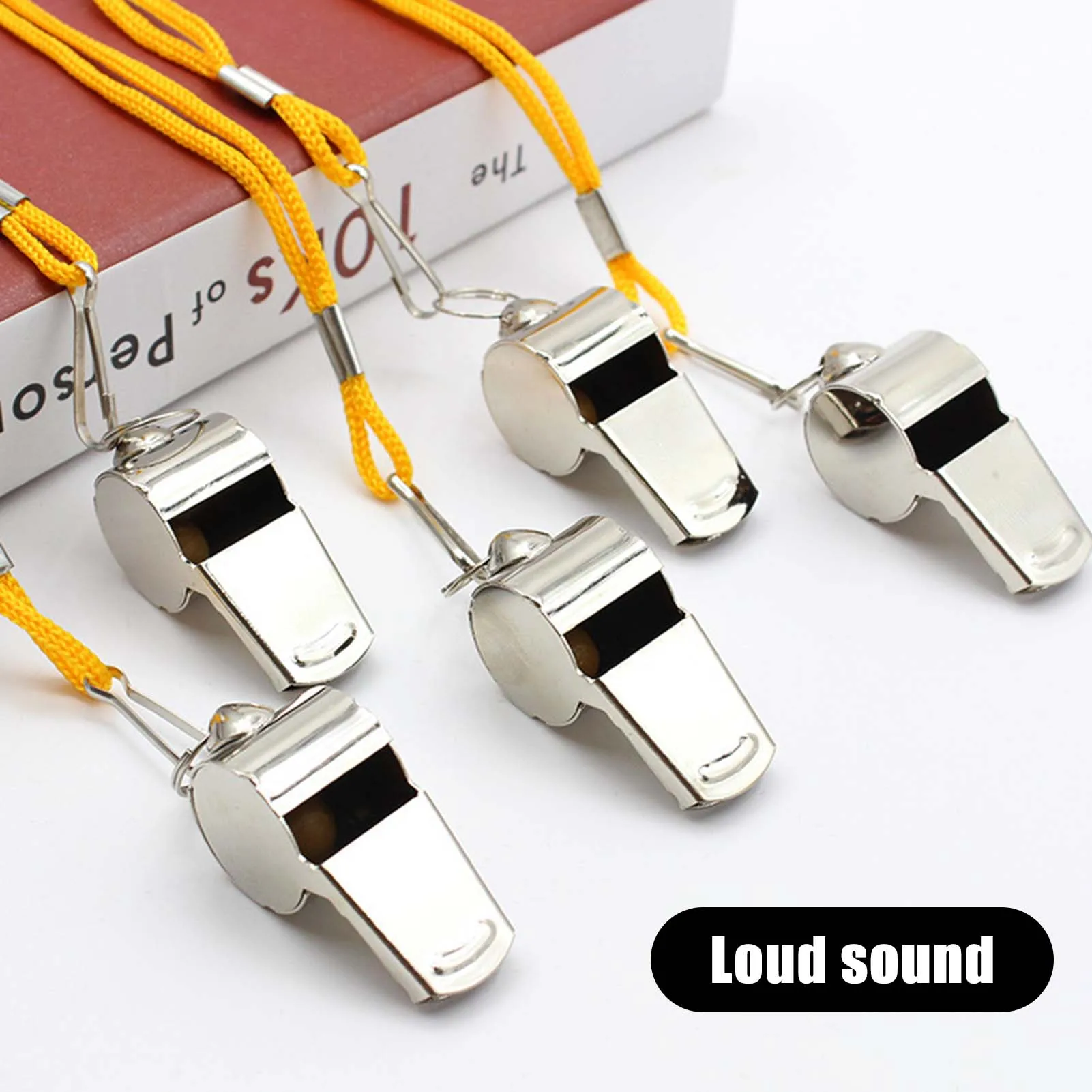 Stainless Steel Sports Whistles Compact Size Small Hiking Survival Whistles Suitable for Coaches Polices Officials
Stainless Steel Sports Whistles Compact Size Small Hiking Survival Whistles Suitable for Coaches Polices Officials