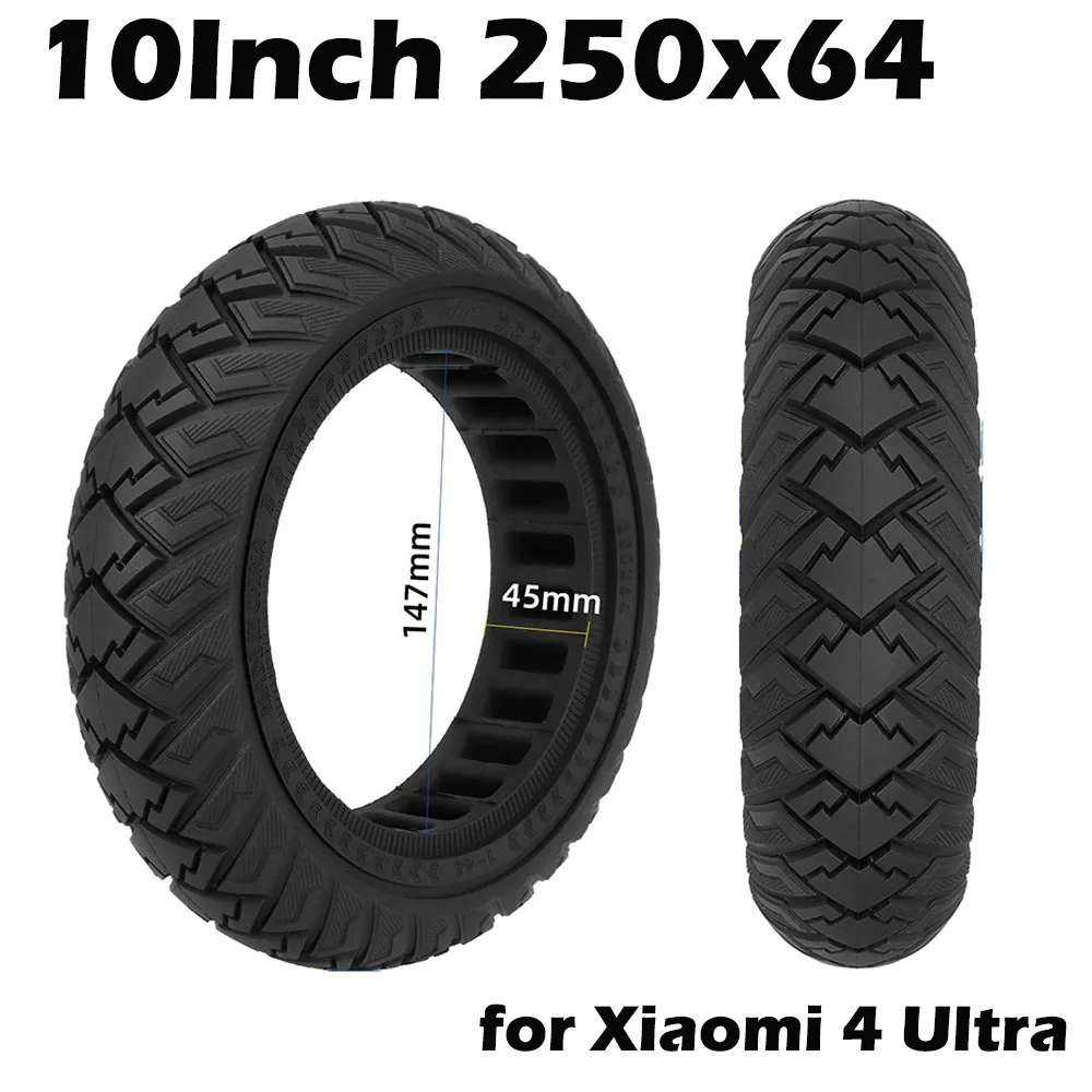 10Inch 250x64 Wing Pattern Off-Road Puncture Resistant Solid Tire for Xiaomi 4 Ultra Electric Scooter Tubeless Tire Parts
10Inch 250x64 Wing Pattern Off-Road Puncture Resistant Solid Tire for Xiaomi 4 Ultra Electric Scooter Tubeless Tire Parts