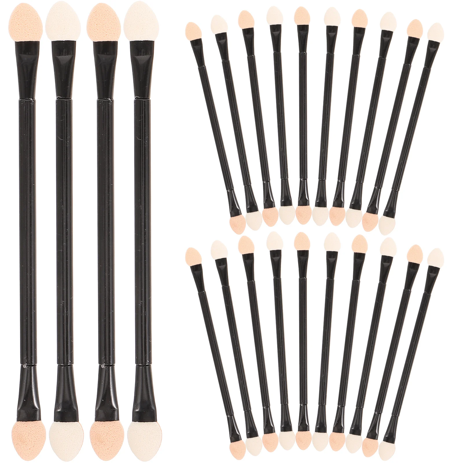 30 Pcs Double Ended Eye Shadow Stick Applicator Makeup Brush Kit Precision Eyeshadow Brushes Long Handle Travel Tool
30 Pcs Double Ended Eye Shadow Stick Applicator Makeup Brush Kit Precision Eyeshadow Brushes Long Handle Travel Tool