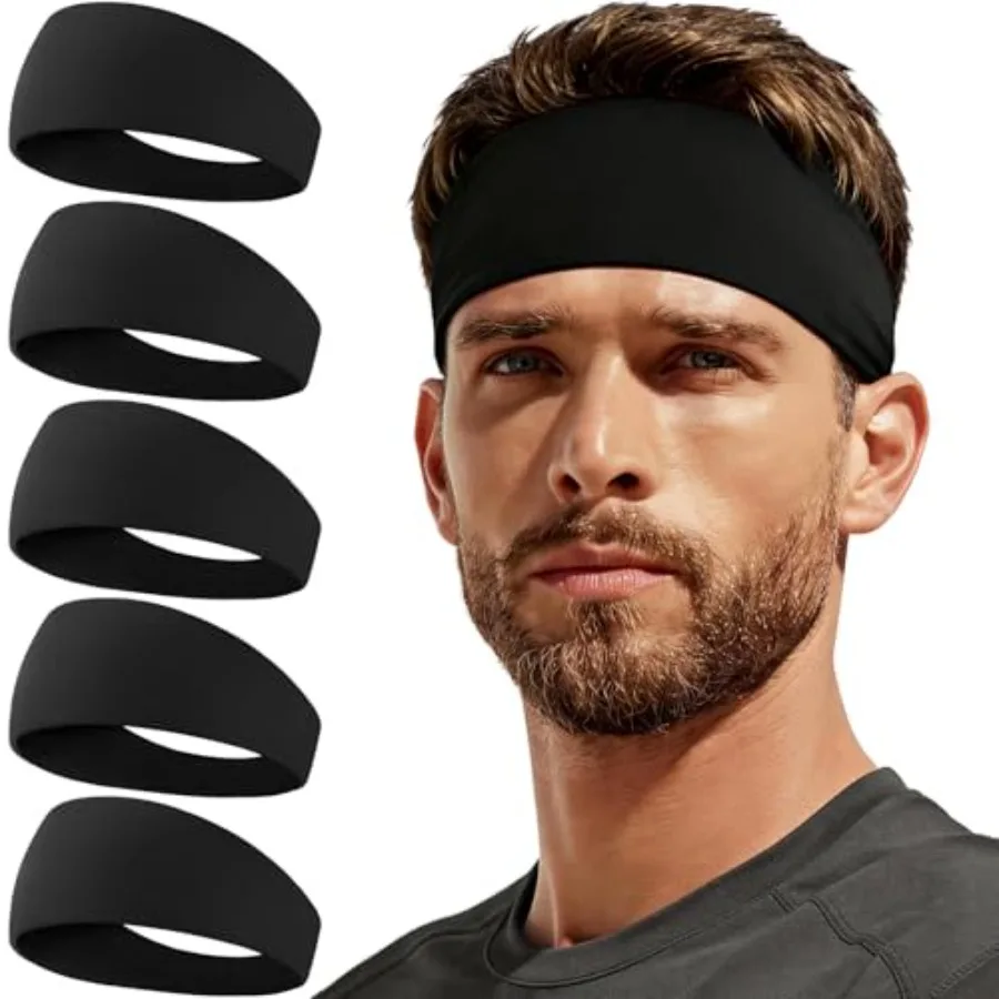 5 Pack Sweat Band, Running Sports Headbands Moisture Wicking Workout Headband for Men/Women
5 Pack Sweat Band, Running Sports Headbands Moisture Wicking Workout Headband for Men/Women