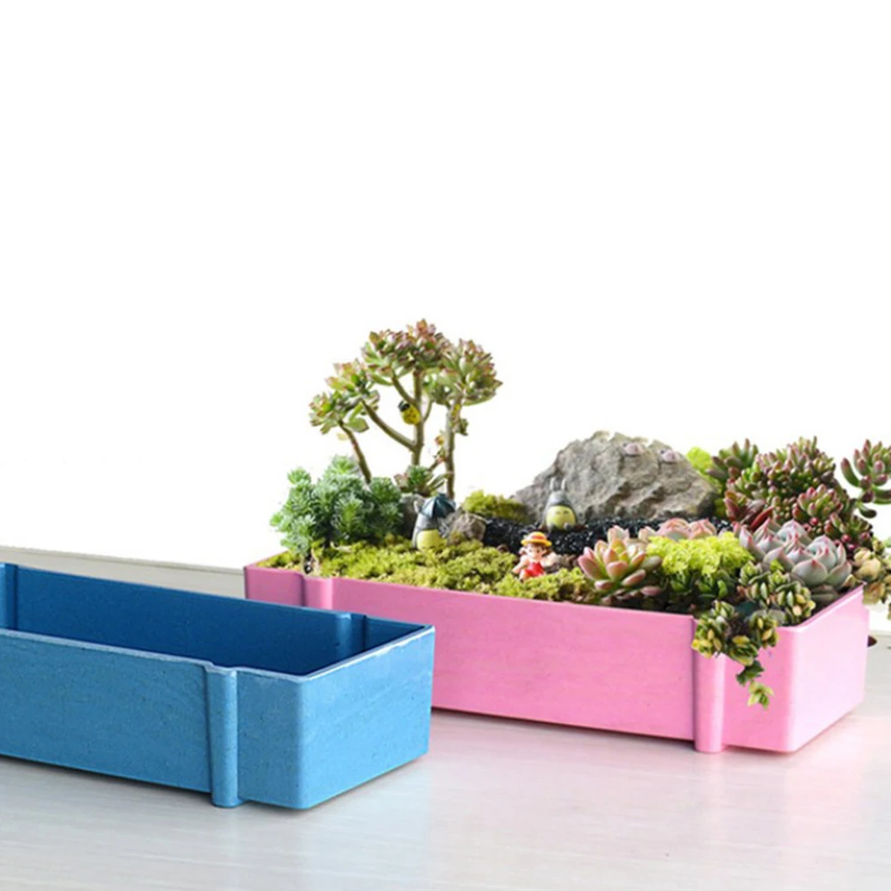 Succulent Flower Pot Decorative Plants Indoor Planter Rectangle Premium Material Durable Balcony Home Furnishing
Succulent Flower Pot Decorative Plants Indoor Planter Rectangle Premium Material Durable Balcony Home Furnishing