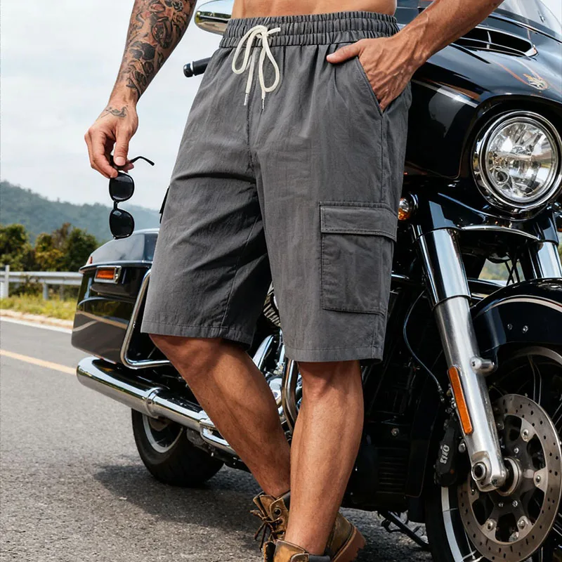 Japanese And Korean Retro Workwear Shorts Summer Multi Pocket Drawstring Casual Shorts Breathable Thin Men'S Shorts
Japanese And Korean Retro Workwear Shorts Summer Multi Pocket Drawstring Casual Shorts Breathable Thin Men'S Shorts