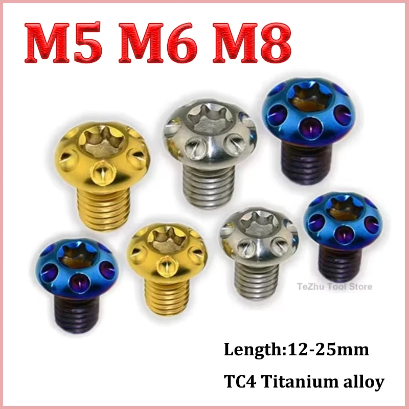 1Pcs Titanium Ti Bolts M5 M6 M8 x 12 15 20mm Half Round Head Water Bottle Cage Holder Torx Screw Blue Silver Gold
1Pcs Titanium Ti Bolts M5 M6 M8 x 12 15 20mm Half Round Head Water Bottle Cage Holder Torx Screw Blue Silver Gold