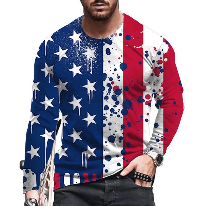 Spring and Autumn New Men's 3D Digital Printed Fashion Trend, Casual and Comfortable Round Neck Men's Long Sleeve Top
Spring and Autumn New Men's 3D Digital Printed Fashion Trend, Casual and Comfortable Round Neck Men's Long Sleeve Top