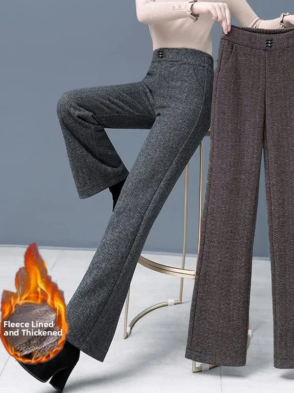 Женские брюки Thiened Fce Bootcut, осенне-зимние теплые повседневные брюки свободного кроя с высокой талией для больших размеров среднего возраста и ...
Женские брюки Thiened Fce Bootcut, осенне-зимние теплые повседневные брюки свободного кроя с высокой талией для больших размеров среднего возраста и ...