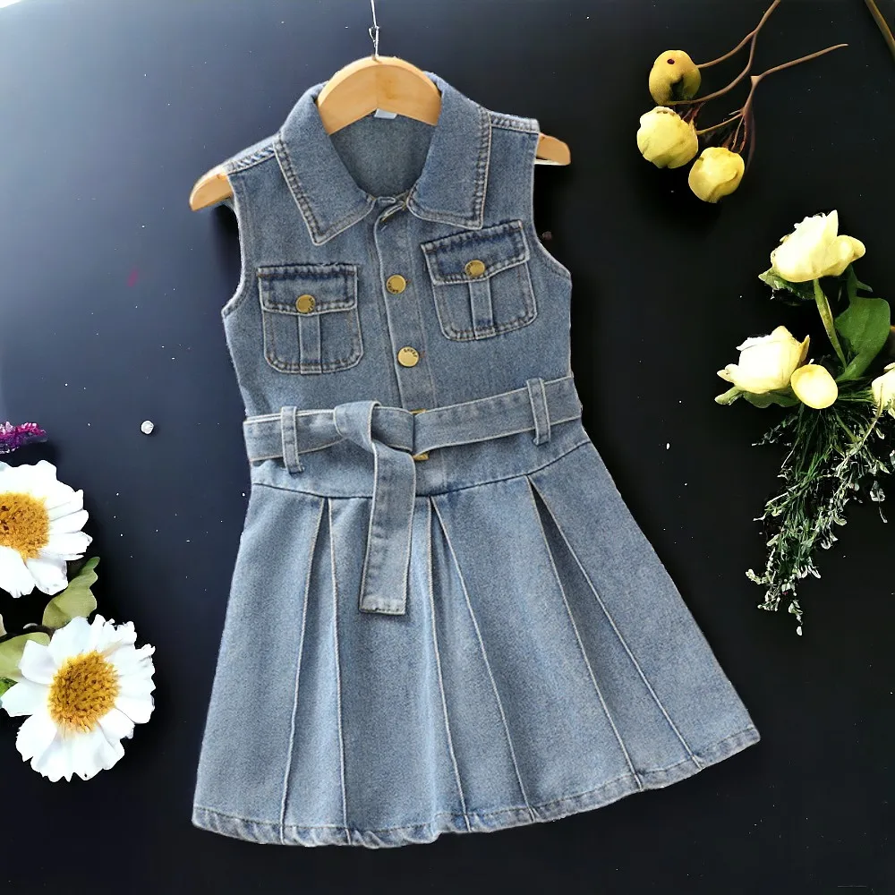 Girls Denim Dresses for Kids Outfits Clothes Sleeveless Dress Summer Young Children Princess Costumes 6 7 8 9 10 11 12 13 Years
Girls Denim Dresses for Kids Outfits Clothes Sleeveless Dress Summer Young Children Princess Costumes 6 7 8 9 10 11 12 13 Years