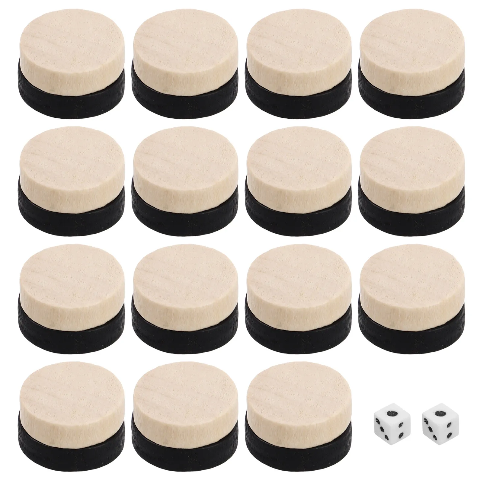 30Pcs Wooden Checkers Chess Pieces Backgammon Game Accessories for Board Games Replacement Set Polished Surface Lightweight Easy
30Pcs Wooden Checkers Chess Pieces Backgammon Game Accessories for Board Games Replacement Set Polished Surface Lightweight Easy