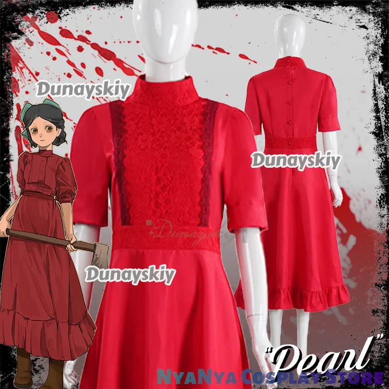Movie Pearl Cosplay Costume Horror Women Dresses Party Clothes For Ladies Halloween Role Play Fashion New
Movie Pearl Cosplay Costume Horror Women Dresses Party Clothes For Ladies Halloween Role Play Fashion New