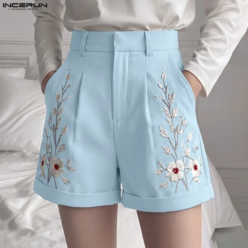INCERUN Men's Shorts Flower Embroidered Button Pockets Men Bottoms Streetwear 2026 Korean Style Fashion Casual Shorts For Man
INCERUN Men's Shorts Flower Embroidered Button Pockets Men Bottoms Streetwear 2026 Korean Style Fashion Casual Shorts For Man