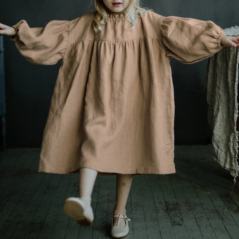 Summer Girls Dress 2024 New Casual and Comfortable Solid Color Full Puff Sleeve Dress Fashion Loose Girls Clothing
Summer Girls Dress 2024 New Casual and Comfortable Solid Color Full Puff Sleeve Dress Fashion Loose Girls Clothing