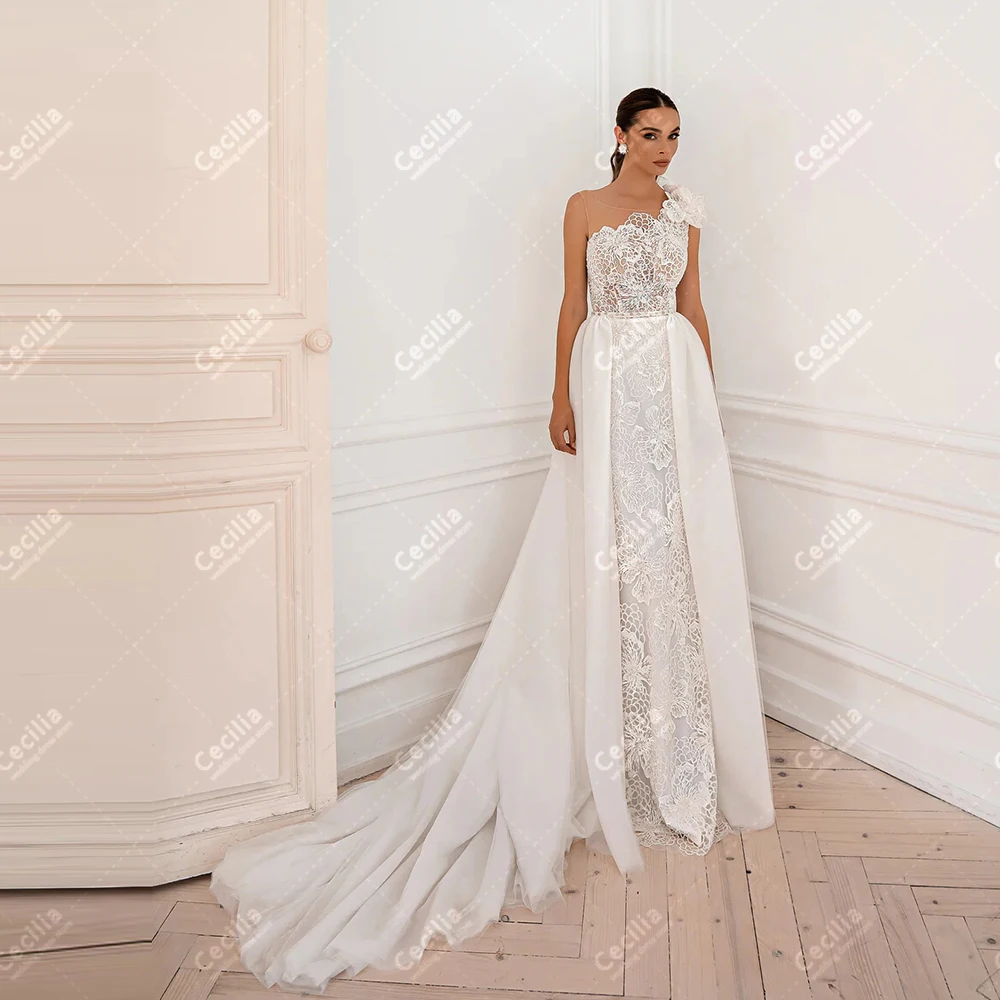 Gorgeous Wedding Dresses Exquisite Bridal Gowns Lace Appliques Sleeveless Backless Robes Glamorous Vestidos De Novia Customized
Gorgeous Wedding Dresses Exquisite Bridal Gowns Lace Appliques Sleeveless Backless Robes Glamorous Vestidos De Novia Customized