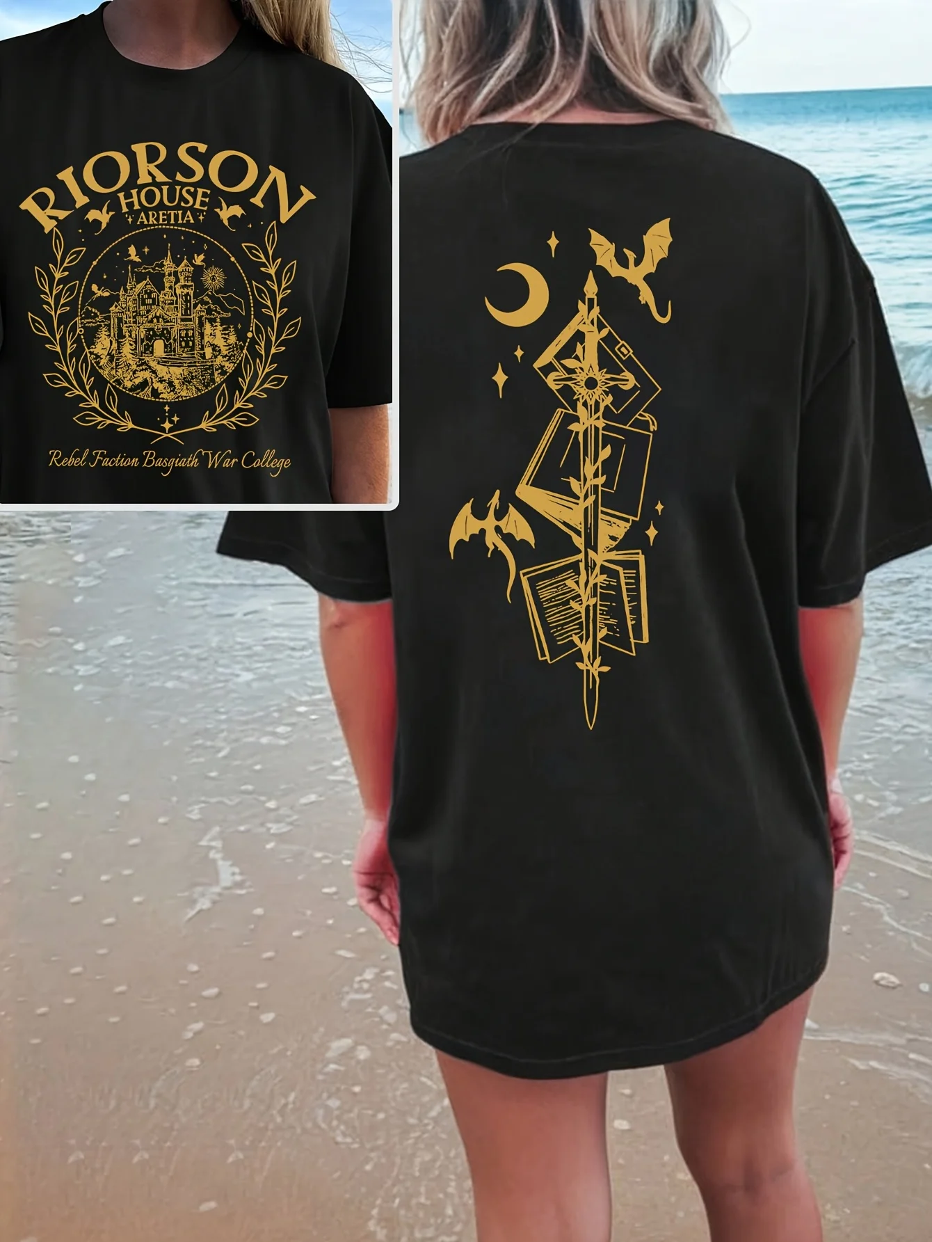 Riorson House Printed T-shirt Spring/Summer Women's New Retro Trendy Top Neutral Short Sleeve Comfortable T-shirt
Riorson House Printed T-shirt Spring/Summer Women's New Retro Trendy Top Neutral Short Sleeve Comfortable T-shirt