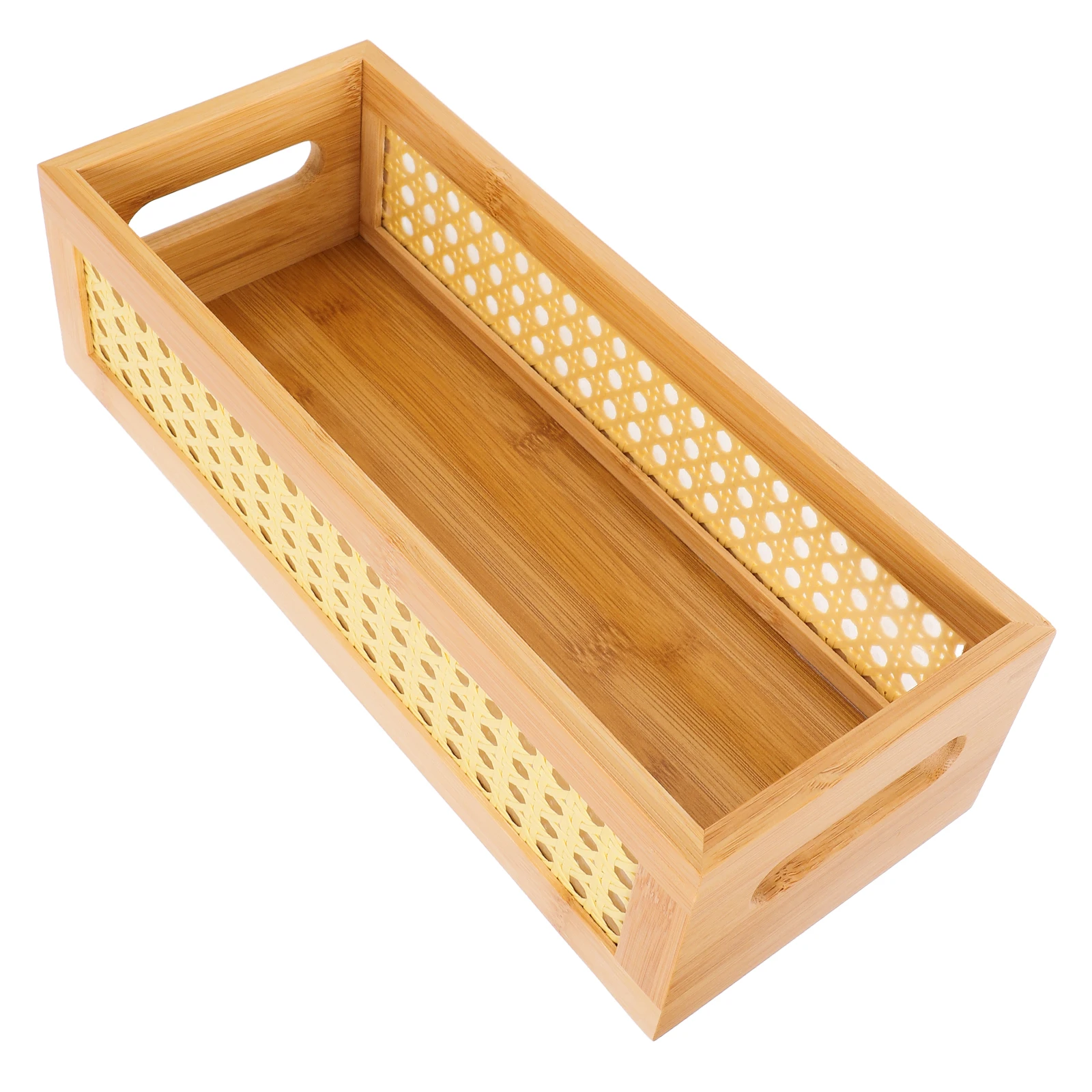 Bamboo Storage Basket 32X13X9CM Woven Desk Organizer Baskets for Bedroom Bathroom Nursery Toy Khaki Small Container
Bamboo Storage Basket 32X13X9CM Woven Desk Organizer Baskets for Bedroom Bathroom Nursery Toy Khaki Small Container
