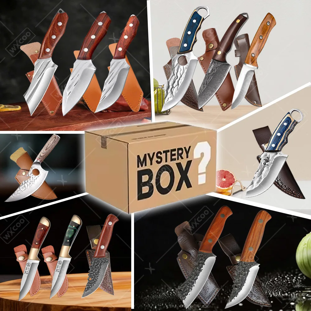 Handforged Butcher Knife Mystery Box Randomly Sharp Kitchen Knife Meat Cleaver Fruit Utility Knife Gift Kitchen Accessories
Handforged Butcher Knife Mystery Box Randomly Sharp Kitchen Knife Meat Cleaver Fruit Utility Knife Gift Kitchen Accessories