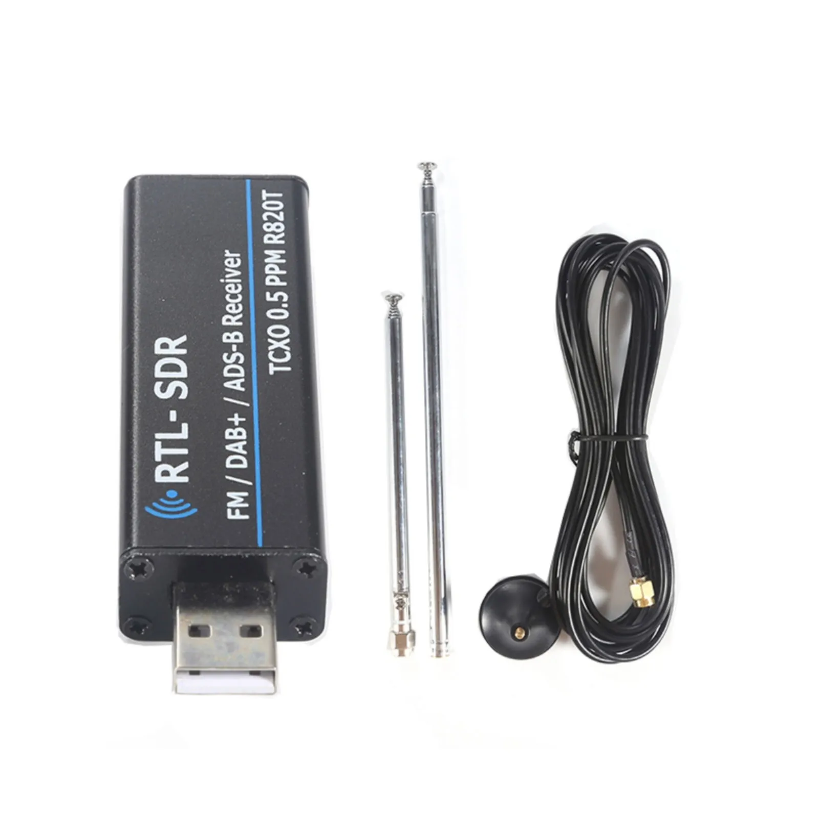 100KHz-1.7GHz RTL-SDR Receiver with Antenna Full Band Software Defined Radio RTL2832U Aviation Shortwave Receiving
100KHz-1.7GHz RTL-SDR Receiver with Antenna Full Band Software Defined Radio RTL2832U Aviation Shortwave Receiving