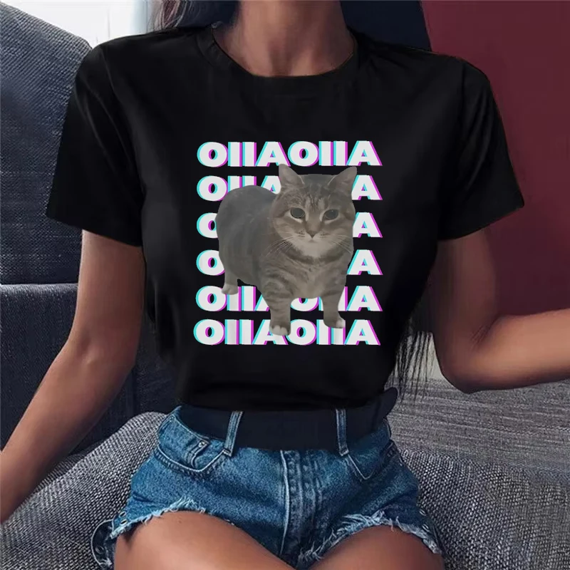 Funny Women T Shirt OIIA OIIA Spinning Cat Meme Glitch Disco Print Short Sleeve Round T-Shirt Female Y2k Clothes Top Unisex Tee
Funny Women T Shirt OIIA OIIA Spinning Cat Meme Glitch Disco Print Short Sleeve Round T-Shirt Female Y2k Clothes Top Unisex Tee