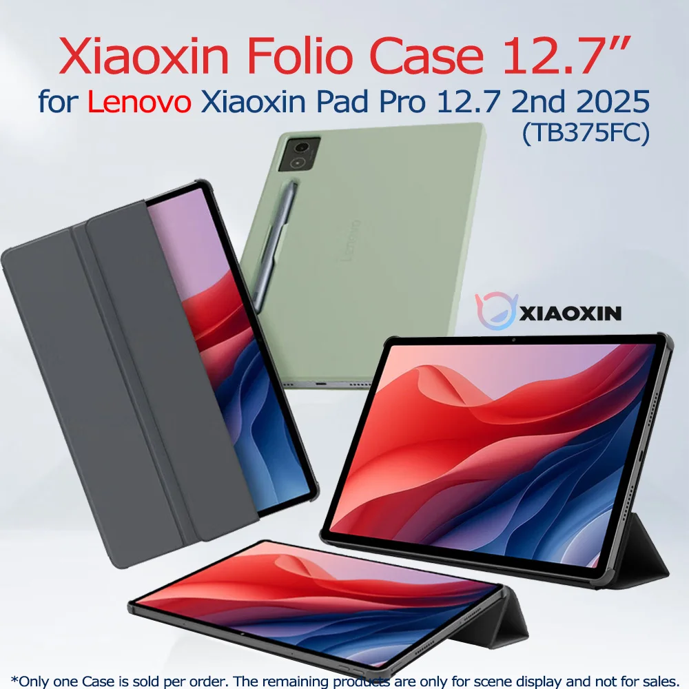 Original Xiaoxin Protective Folio Case 12.7-inch for Lenovo Pad Pro 12.7 2025 TB375FC Tablet Pen Storage Slot Intelligent Light
Original Xiaoxin Protective Folio Case 12.7-inch for Lenovo Pad Pro 12.7 2025 TB375FC Tablet Pen Storage Slot Intelligent Light