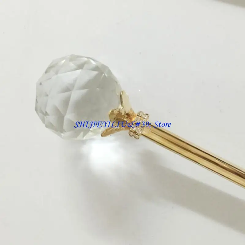 E21F Luxurious Crystal Ball Scepter For Women and Girl Costume Accessory Beauty Pageant Dressingup Accessory Magical Wand
E21F Luxurious Crystal Ball Scepter For Women and Girl Costume Accessory Beauty Pageant Dressingup Accessory Magical Wand