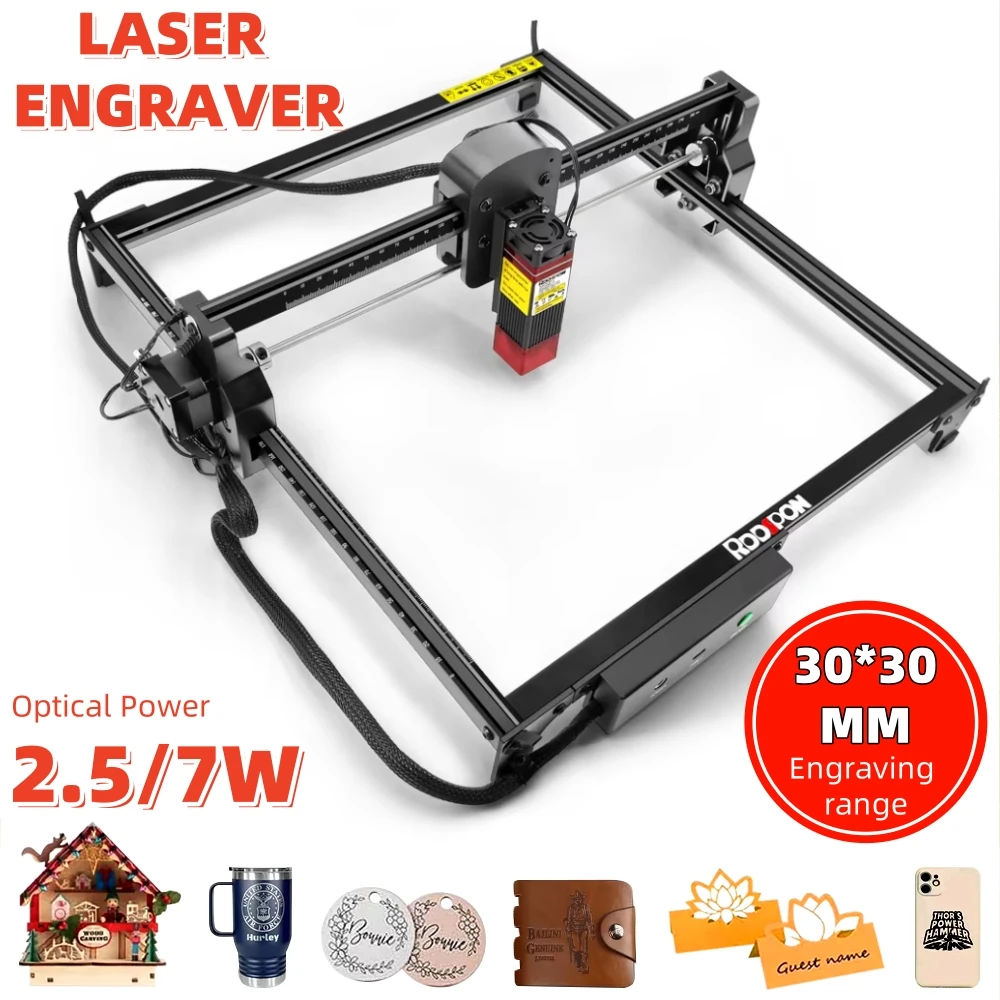 RDDSPON Laser Engraving Machine 2.5W 7W Optical Power USB Portable Engraving Glass Acrylic Cardboard Leather Woodworking Engravi
RDDSPON Laser Engraving Machine 2.5W 7W Optical Power USB Portable Engraving Glass Acrylic Cardboard Leather Woodworking Engravi