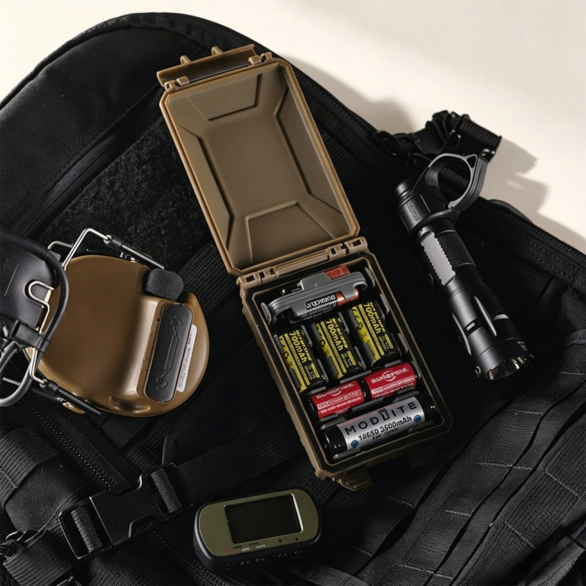 Tactical Battery Storage Box Fit 18650/AAA/CR123A/18350 Molle Hunting Vest Carry Battery Holder Case Modular Equipment
Tactical Battery Storage Box Fit 18650/AAA/CR123A/18350 Molle Hunting Vest Carry Battery Holder Case Modular Equipment
