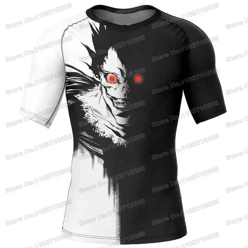 Death Note Anime Rash Guards Surfing Jersey Beach Shirts Swimwear Diving Gym Shorts MMA BJJ Men Jiu Jitsu Fitness Sets
Death Note Anime Rash Guards Surfing Jersey Beach Shirts Swimwear Diving Gym Shorts MMA BJJ Men Jiu Jitsu Fitness Sets