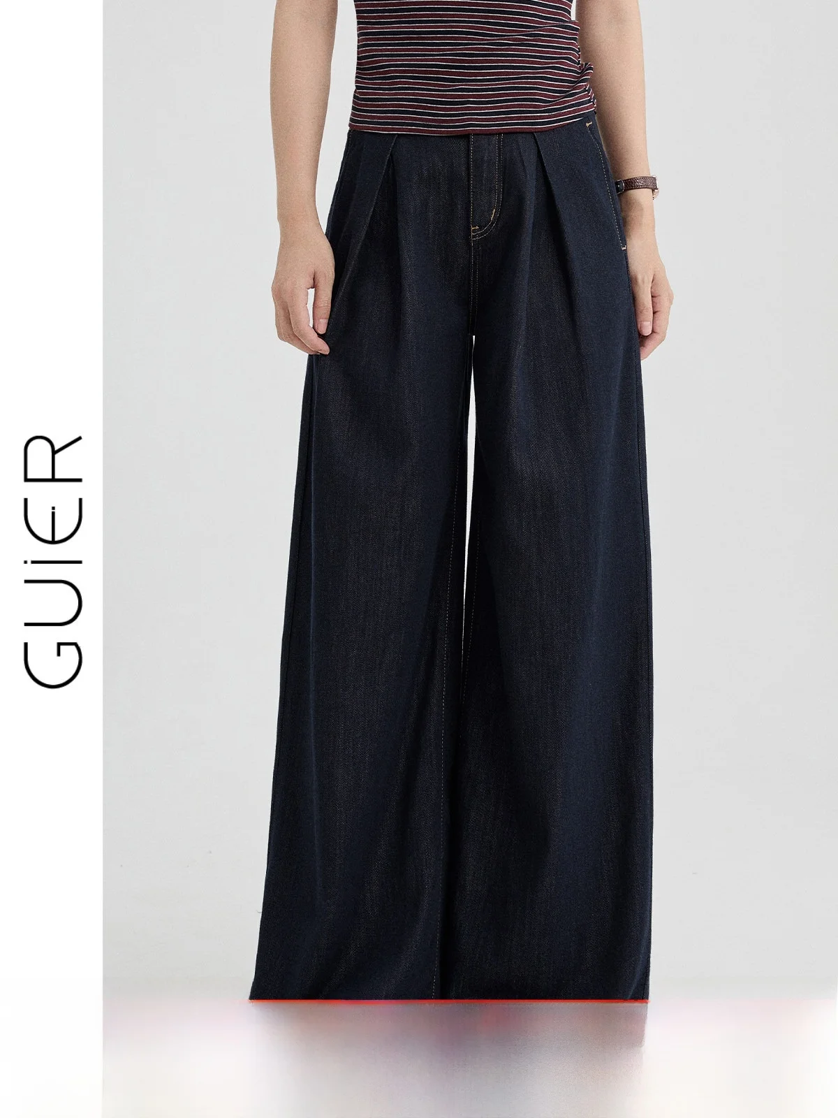 High Waist Wide Leg Denim Jeans Women's Summer New Style Retro Stitching Versatile Slimming Pants Casual Fashionable Ladies
High Waist Wide Leg Denim Jeans Women's Summer New Style Retro Stitching Versatile Slimming Pants Casual Fashionable Ladies