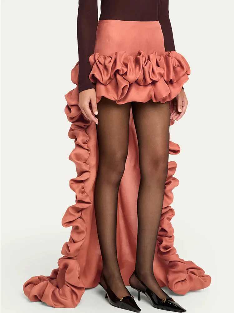 Новая женская оранжевая длинная облегающая юбка макси с оборками, 2025 г., дизайнерская вечерние офисные женские элегантные юбки с высокой талией и разрезом
Новая женская оранжевая длинная облегающая юбка макси с оборками, 2025 г., дизайнерская вечерние офисные женские элегантные юбки с высокой талией и разрезом