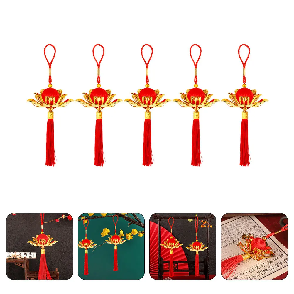 5pcs Lotus Hanging Ornament Chinese Tassel New Year Decoration Home Door Pendant Spring Festival Supplies Bonsai Decor
5pcs Lotus Hanging Ornament Chinese Tassel New Year Decoration Home Door Pendant Spring Festival Supplies Bonsai Decor
