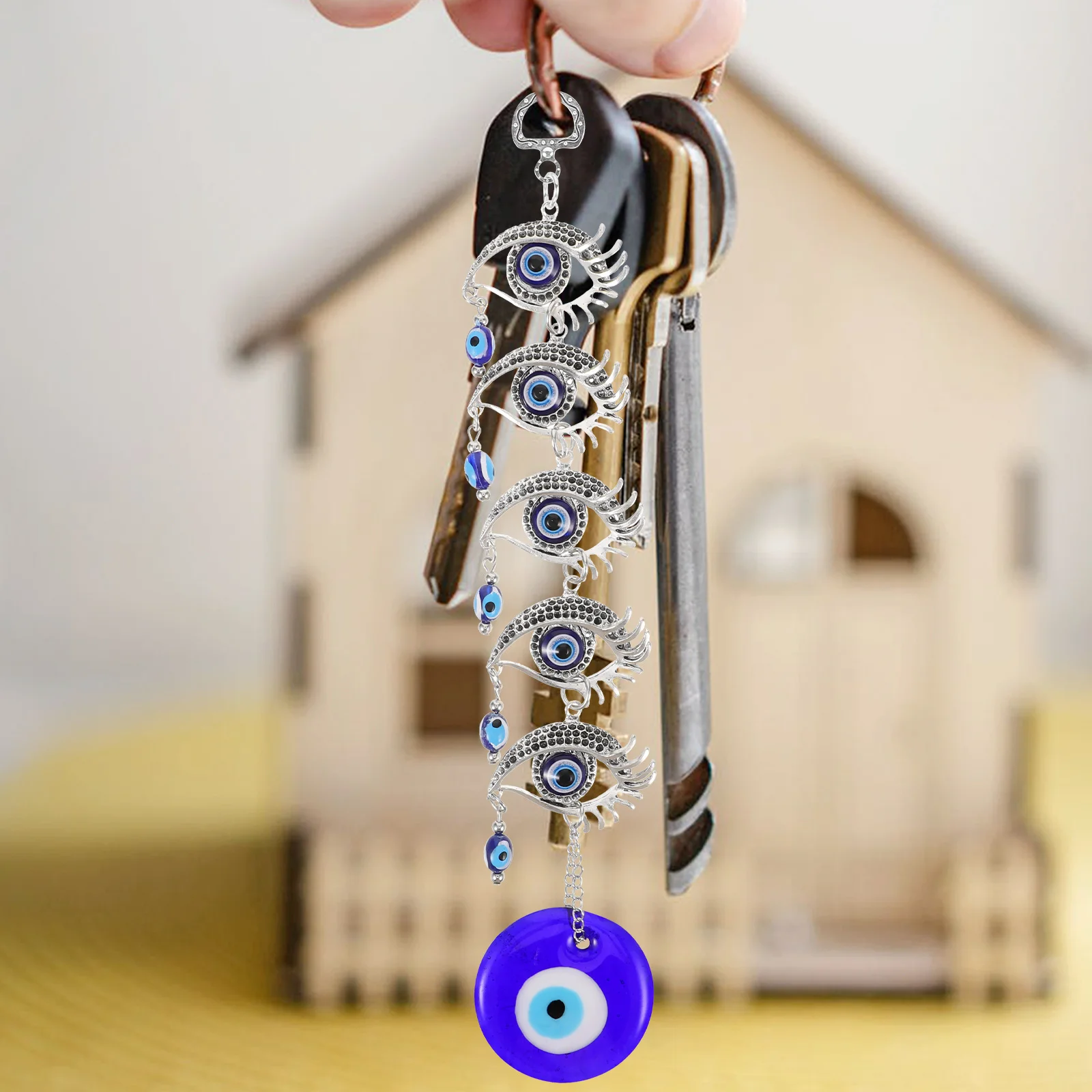 Turkey Blue Eye Pendant Wall Hanging Evil Eye Decor Metal Protection Charm Turkish Style Ornament For Car Door Wall
Turkey Blue Eye Pendant Wall Hanging Evil Eye Decor Metal Protection Charm Turkish Style Ornament For Car Door Wall