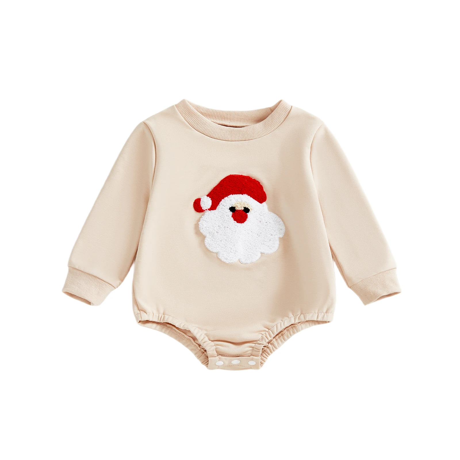 Baby Girls Christmas Romper, Long Sleeve Crew Neck Santa Claus Bodysuit Clothes for Casual Daily
Baby Girls Christmas Romper, Long Sleeve Crew Neck Santa Claus Bodysuit Clothes for Casual Daily